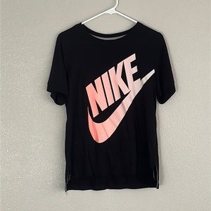 Womens Nike Tee | Pink fade Nike Sign | Small